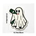 thumbnail image 3 of Yhmxh Halloween Bathroom Rugs, Halloween Ghost Shaped Bath Mats, Farmhouse Non-Slip Area Rug, Fluffy Absorbent Ghost Doormat for Bathroom Halloween Decorations 15.7x23.6 Inches, 3 of 6