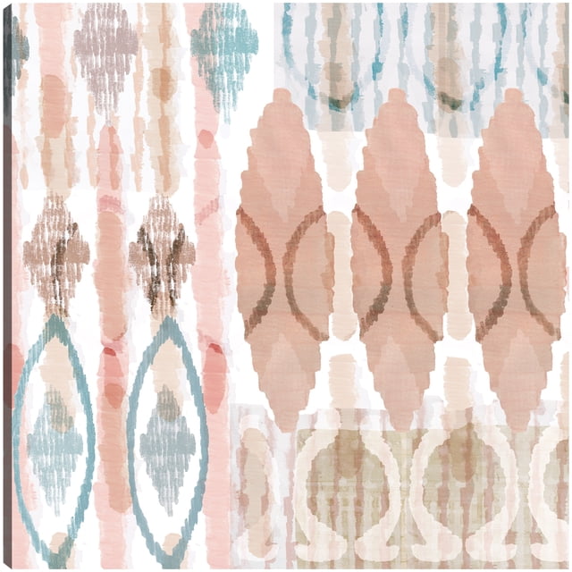 Cuadro Decorativo | Fine Art Tj | Terracota Ikat I Por Flora Kouta - 61 x 61 cm