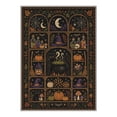 thumbnail image 3 of GENIMO 5'x7' Halloween Area Rug for Living Room, Washable Non Slip Soft Vintage Witch Indoor Rug for Bedroom Dining Room Home Office, Vintage Black, 3 of 6