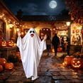 thumbnail image 6 of Sahpxhe Halloween Ghost Costume, Adult Horror Cloak Cape Scary Robe for Halloween Party Role Play Indoor Gathering Decor White, 6 of 8