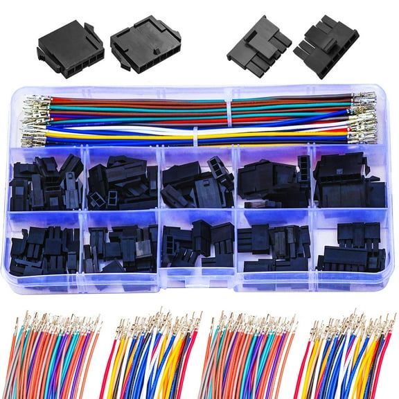Keszoox Micro-Fit 3.0mm Single Row Compatible with Molex Cable Connector Kit 22AWG Premium Pre-Crimped Cables