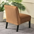thumbnail image 3 of Armless Accent Chair Covers, Stretch Armless Chair Slipcover Velvet Removable Covers Furniture Protector for Living Room Bedroom, 3 of 7