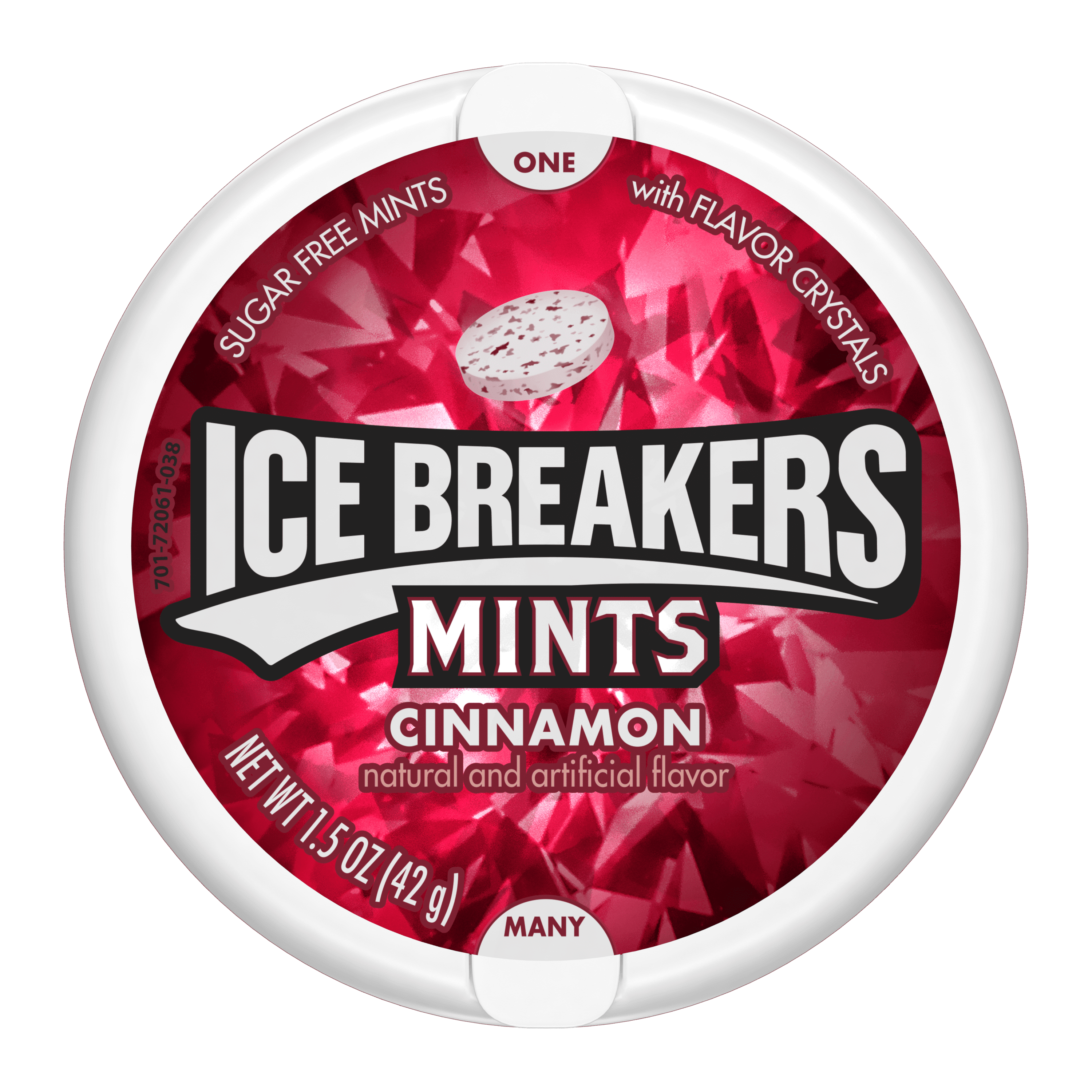 Ice Breakers Cinnamon Sugar Free Breath Mints, Mint Candy, 1.5 oz, Tin ...