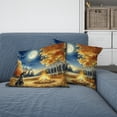 thumbnail image 2 of Hello Fall German Shorthaired Pointer Enjoys Warm Campfire Autumn Night Pillow Cushion Double Sided GSP Lover Dog Gift Throw Pillow - 01008, 2 of 4