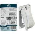 thumbnail image 5 of Bell Weatherproof Single Outlet Cover Outdoor Receptacle Protector, White, Vertical Flat, 5 of 5