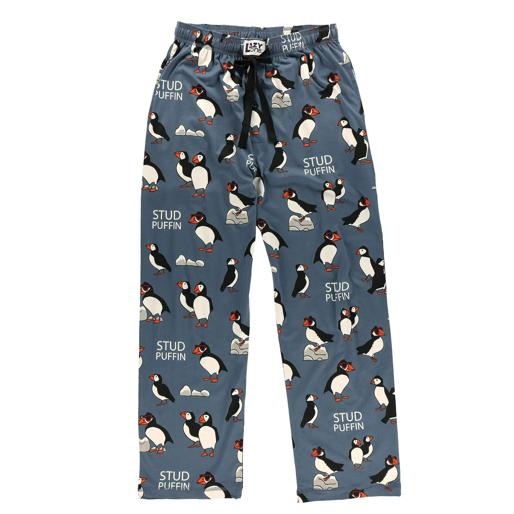 Lazy One Pajama Pants for Men Mens Separate Bottoms Lounge Pants Ocean Stud Puffin Small Walmart