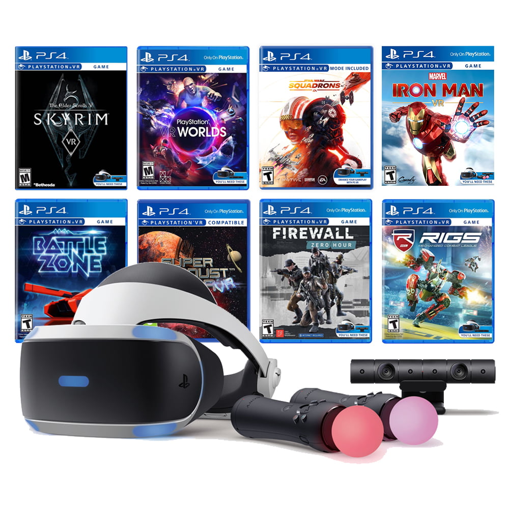 Sony PLAYSTATION VR Mega Pack Bundle. PLAYSTATION VR Worlds диск. Saber ps4