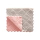 thumbnail image 1 of Zhuge Trapo absorbente de agua de doble cara impreso, resistente al desgaste y súper absorbente de agua, multipropósito, 25 * 15 cm, gris + rosa, 10 piezas., 1 of 5