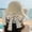 Beige, variant on Summer Wavy Dot Dots Floating Straw Hat Female New Small Fresh Sweet Bow Seaside Sun Sunscreen Sun Hat