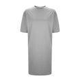 thumbnail image 5 of Timegard Sleep Dress for Women Summer Round Neck Short Sleeve Comfy Loose Solid Color Casual Homewear, 5 of 6