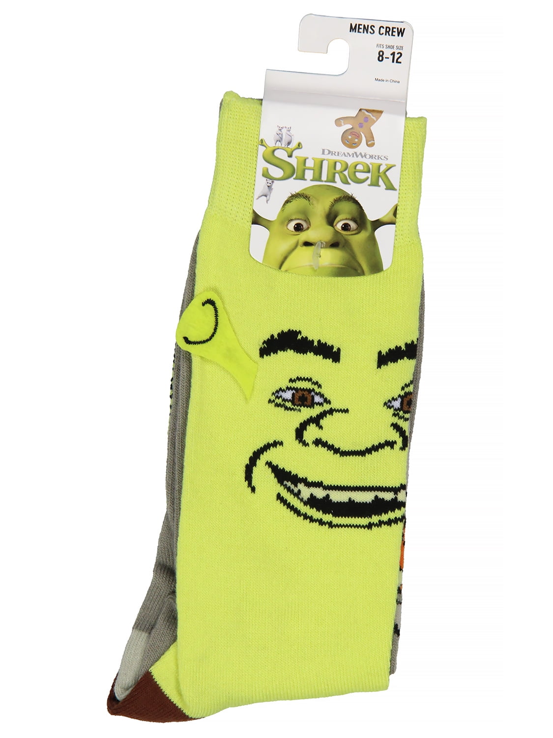 Shrek Meme Face Crew Socks