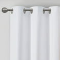 thumbnail image 6 of Basketweave Room Darkening Curtain Panel Pair(2 Pcs Window Panels),White Polyester Household Supplies Décor Curtains, 6 of 15