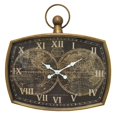 thumbnail image 1 of Plutus Brands PBTH93821 Metal Frame Wall Clock, Gold, 1 of 1