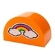 thumbnail image 2 of Large particles block 2 x 4 semicircle rainbow arched brick pattern the sun and moon ZOO ZOO accessories heqiyong toy, 2 of 2