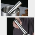 thumbnail image 3 of Ensemble de Bol à Moudre Manuel en Acier Inoxydable 304 et Mortier et Pilon pour Ail Manuel Ménager, 3 of 6