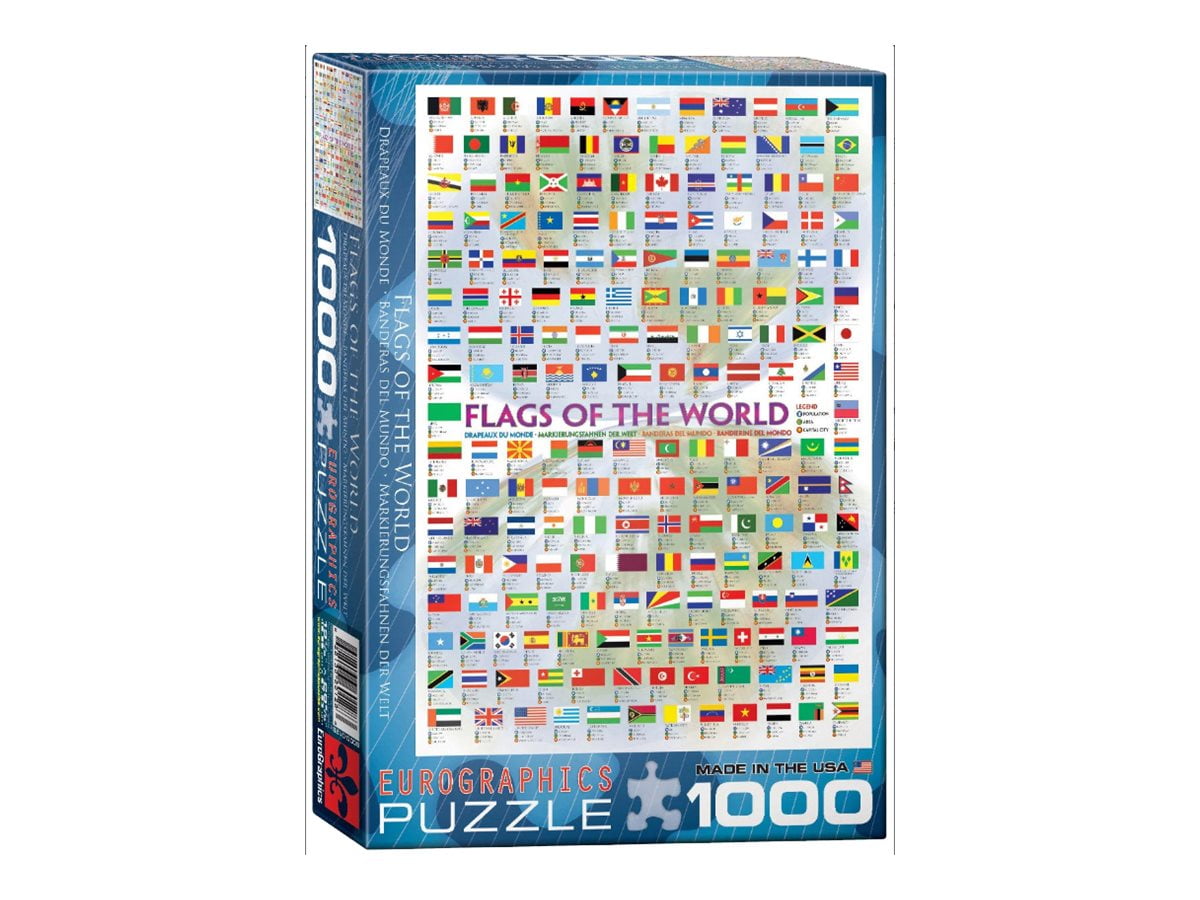 EurographicsPuzzles - Flags of the World - jigsaw puzzle - 1000 pieces