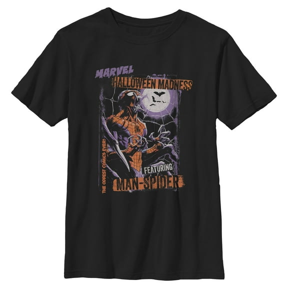 Boys Marvel The Oddest Comics Ever Halloween Madness T Shirt