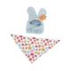 thumbnail image 3 of Conjunto de gorro con orejas de conejo y bandana con estampado de huevo para porche de Pascua, resistente para Azul, 3 of 9