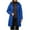 Blue, variant on Plus Size Women's Winter Coats Fleece Puffer Long Down Jackets Black Quilted Waterproof Parka Hooded Coats for Women