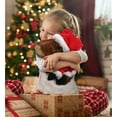 thumbnail image 5 of DolliBu Santa Wild Boar Stuffed Animal Plush Toy - Super Soft Wild Animal Dress Up with Red Santa Claus Outfit, Cute Wildlife Holiday Christmas Gift - 8 Inches, 5 of 6