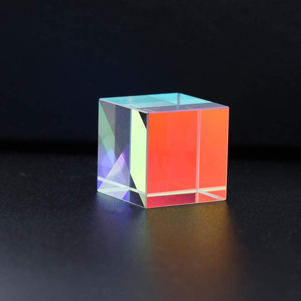 Cube Prism, 30mm Optical Glass Square Cube Prism, Rgb Dispersion