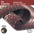 Homespice Montgomery Washable 5x8' Oval Braided Rug For Living Room ...