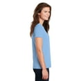 thumbnail image 4 of Gildan Ultra Cotton Women’s T-Shirt, Comfortable Short Sleeve Feminine Tee, Light Blue, Sizes S-3XL, 4 of 5