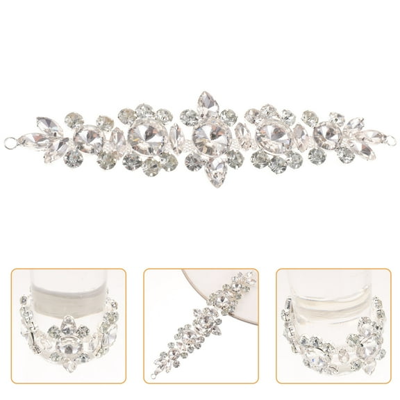 WHAMVOX  Bride Sash Applique Wedding Bag Decoration Rhinestone