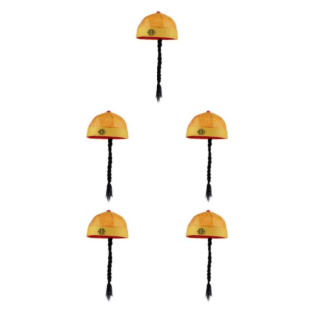 Naiovety Chinese Oriental Cap with Ponytail Hat Child Props Cosplay Type2 NO2