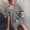 Gray, variant on Azrian Womens Pajamas,Women's Short Sleeve Pajama Set Henley-Tops and Shorts Sleepwear Loungewear L Size,Black on