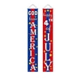 thumbnail image 2 of CaiYueKe 4th of July Decorations Patriotic Decorations Red White and Blue Banner Outdoor Hanging American Flag Porch Decor for Fourth of July Veterans Labor Memorial Presidents Flag Election Day, 2 of 7