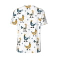 thumbnail image 3 of Rocae Farm Roosters for Breathable Men's Baseball T-Shirt Fashionable Casual Baseball Jersey, Moisture-wicking Sportswear Small, 3 of 9