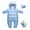 Blue, variant on XuJwPNcy Baby Girls Boys Snowsuit Infant Newborn Winter Clothes Thermal Jumpsuit Romper Hooded Fleece Coat Outwear