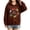 Coffee, variant on Boys Girl Sweatshirt Pullover,Comfy Oversized Jumper,Crewneck,Cuff Ribbed Knit,Youth Juniors Thermal Thin Warmy,Travel Cool