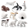 thumbnail image 4 of Set de decoración de modelos de animales de invierno x10 HUOGUO, 4 of 5