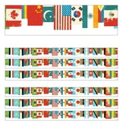 Flags Straight Borders - Pack of 6