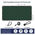 thumbnail image 5 of Privacy Fence Screen Heavy Duty Windscreen Fencing Mesh Fabric Shade Net Cover with Brass Grommtes for Outdoor Wall Garden Yard Pool Deck, 6'x26' Green, 5 of 7