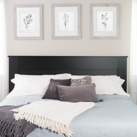 Prepac King Flat Panel Headboard, Black