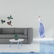 thumbnail image 2 of Conjunto de arte mural de pájaro de madera y figura de niña de cerámica para jardín, estudio, estantería de granja, porche, armario, escritorio, letre, 2 of 8