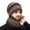 Khaki, variant on Men's Knit Hat Winter Extended Thick Windproof Warm Ear Cover Two Piece Cap