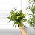 thumbnail image 1 of Plantas de helecho artificiales realistas para decoración del hogar - Ramo de hojas de helecho sintético verde para oficina, bodas y diseño de interiores, 1 of 4