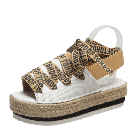 

New Gladiator Sandals Wedge Sandals Women Platform Thick Sole Fisherman Summer Sexy Comfor Leisure Vacation Shoes