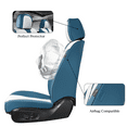 thumbnail image 2 of Coverado Luxury Car Seat Covers, 2 Seats Stylish Design Seat Protectors, Universal Fit for Most Cars, Blue&White, 2 of 6