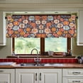 thumbnail image 3 of Yayeee Kitchen Curtains Tier Set of 2 Light Filtering 57"x36" Over Sink Window Panels, Colorful Flowers, 3 of 7