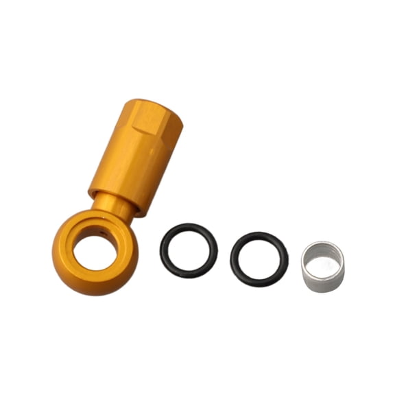 Bicycle Bh90 Olive Connector For Shimano Hydraulic Brake Hose Slx/Xt/Xtr Bike Hydraulic Disc Brake Tubing Set Cycling Brake Part Yellow Fangkenuo