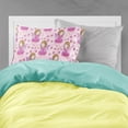 thumbnail image 2 of Watercolor Fairy Princess on Pink Fabric Standard Pillowcase, 2 of 2