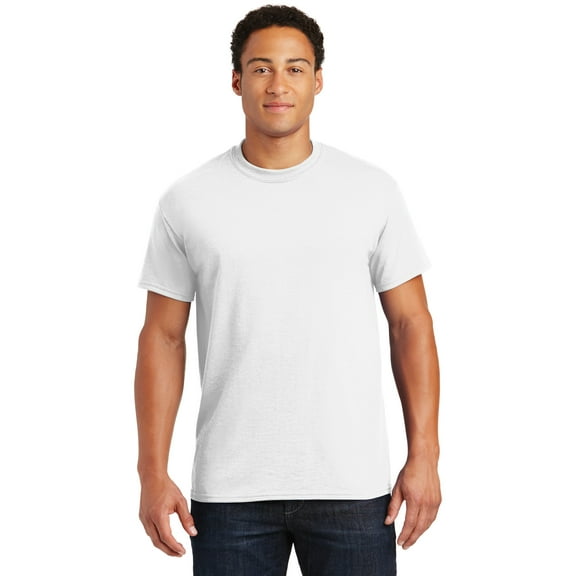 Gildan G800 Adult 50/50 T-Shirt, White, 5XL, Pack Of 4, Mens Workout Shirts