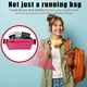 thumbnail image 4 of Ficarrico Riñonera para correr, simple, ultrafina, con cremallera de doble capa, impermeable, para hombres y mujeres, deportes al aire libre, ocio, fitness, riñonera impermeable, bolsa de viaje,, 4 of 5