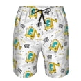 thumbnail image 3 of Goofa Dinosaur on Excavator Printed Mens Swim Trunks Summer Quick Dry Short Beach Swimwear Bathing Suits-Medium, 3 of 9