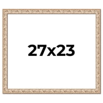 27x23 Frame White Real Wood Picture Frame Width 1.5 inches | Interior Frame Depth 0.5 inches |
